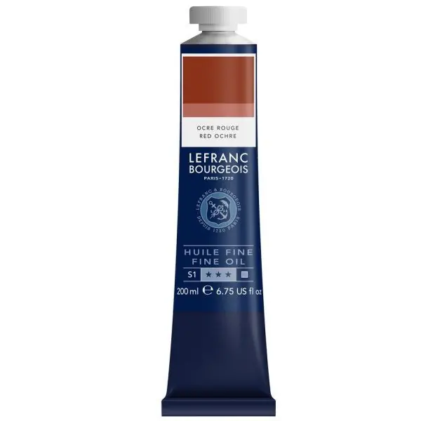 Peinture à l'huile - Fine - Ocre rouge - 306 - Lefranc Bourgeois - 200ml Must-Have